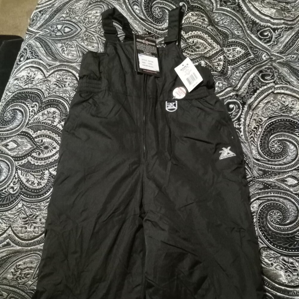 NWT ZeroXposur kids snow suit bib size 6X